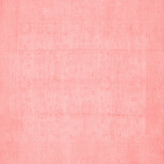 Ahgly Company Machine Washable Indoor Square Oriental Red Traditional Area Rugs, 4' Square