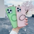 thumbnail image 4 of Designed for iPhone 13 Case with Magnetic Invisible Stand, [Compatible with Magsafe] Military Drop Protection Shockproof Translucent Matte Candy Color Cover for iPhone 13, Rose, 4 of 10