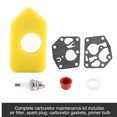 thumbnail image 4 of And Stratton  375 Primer Bulb Genuine Diaphragm Gasket Sponge Stainless Steel Plastic Carburetor Air Filter Spark Plug Kit For Many Small Engines, 4 of 8
