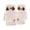 White, variant on Deer Print Velvet Thermal Gloves,Winter Ski Windproof Hand Warmers,Soft Plush Thick Cold Resistant Hand Covers,Smooth Fluff Fabric Anti Freeze Outdoor Snow Sports Hand Gear,White