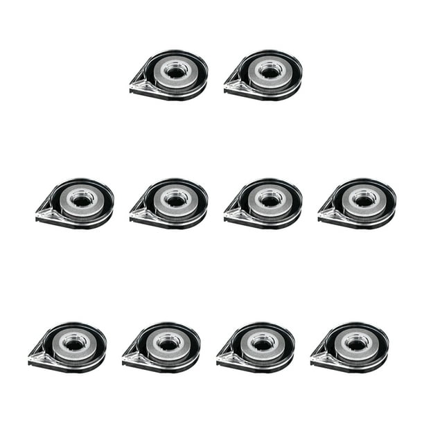 Seitruly 10 Uds. Estuches de línea de cinta para uñas, caja de líneas de rayas para manicura, accesorios adhesivos de extracción de plata, dispensador Juegos de manicura Seitruly CE012216-00B