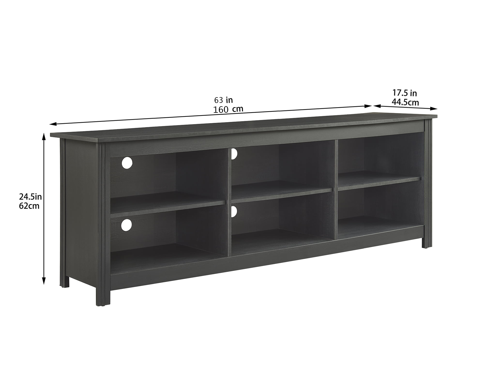 Mainstays Adjustable Shelf TV Stand for TVs up to 70", Black Finish
