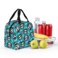 thumbnail image 4 of KLL Skull Cat Print Insulated Lunch Bag Women, Reusable Cute Tote Lunch Box for Adult & Men, Leakproof Cooler Lunch Bags for Work Office Travel Picnic, 4 of 5