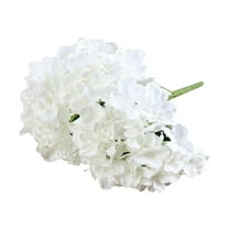 Real Touch White Hydrangea, Artificial Flowers with Long Stem, Faux Hydrangea Flowers for Home Decor Party Floral Arrangements Wedding Bouquets Centerpieces, 12.99Inches