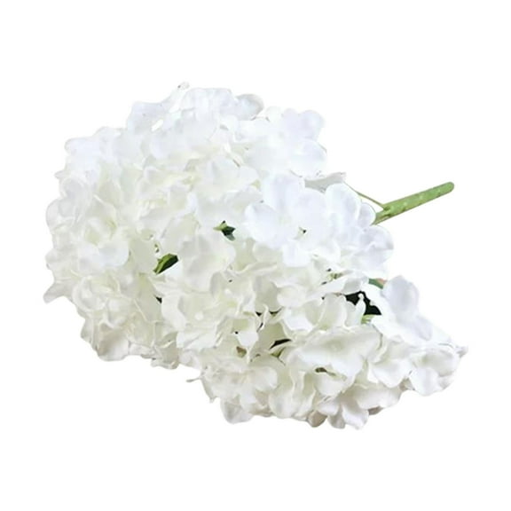Real Touch White Hydrangea, Artificial Flowers with Long Stem, Faux Hydrangea Flowers for Home Decor Party Floral Arrangements Wedding Bouquets Centerpieces, 12.99Inches