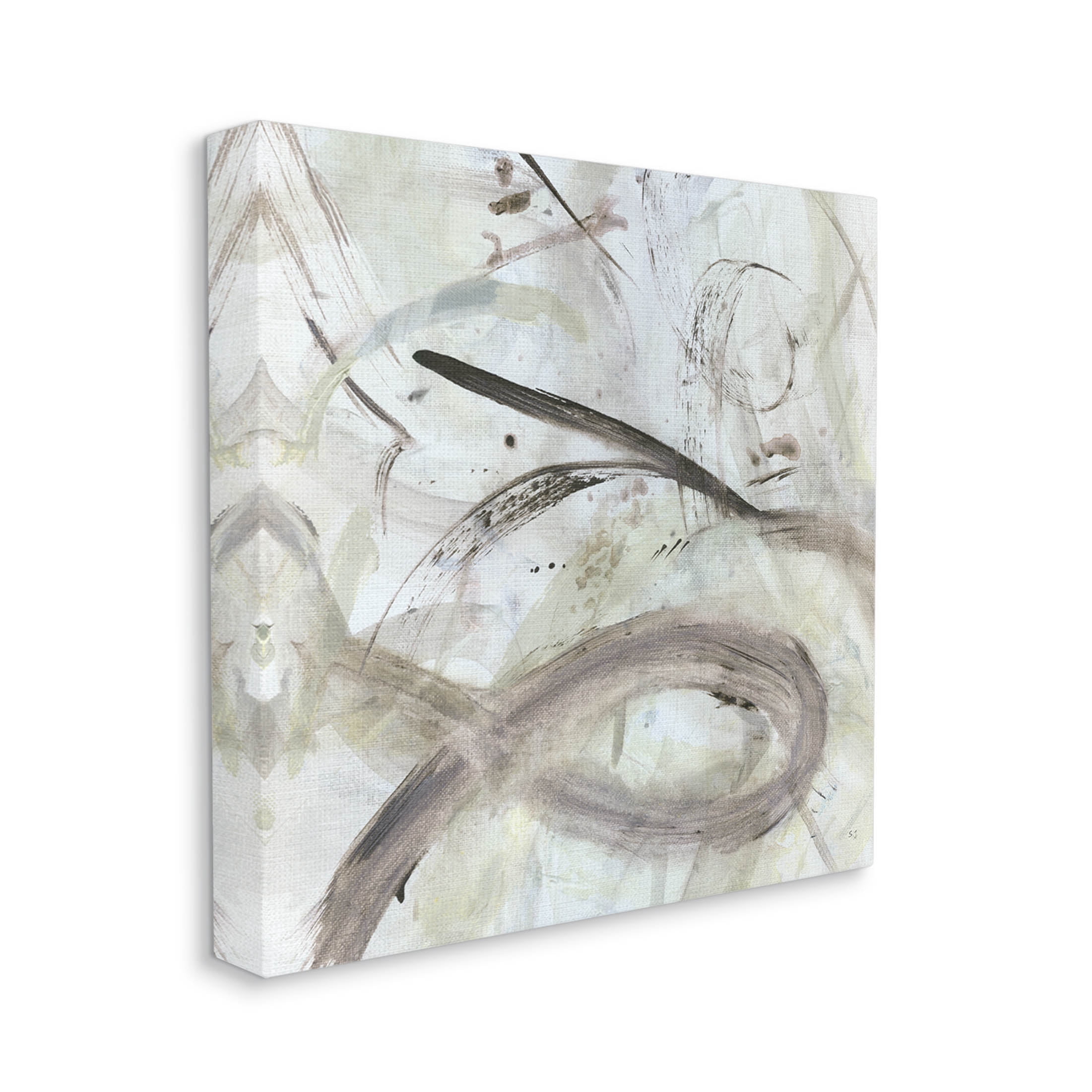 Stupell Industries Abstract Fluid Shapes Arrangement Painting Gallery Wrapped Canvas Print Wall Art, Design by Susan Jill