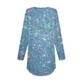 thumbnail image 4 of FAIWAD FAIWAD Long Sleeve Tunic Tops for Womens Round Neck Trendy Lightweight Plus Size Pullover Tops, 4 of 5