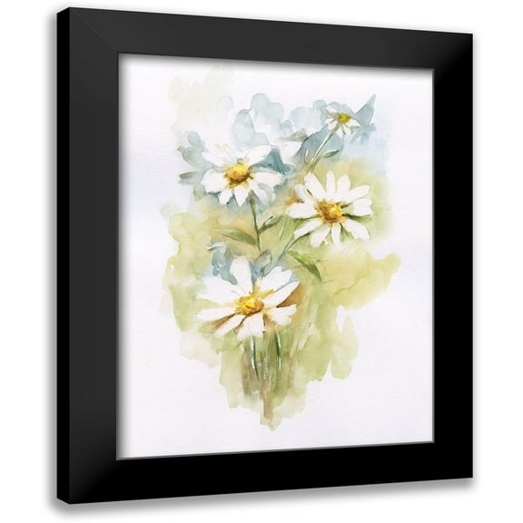 Nan 12x14 Black Modern Framed Museum Art Print Titled - Wild Daisy II