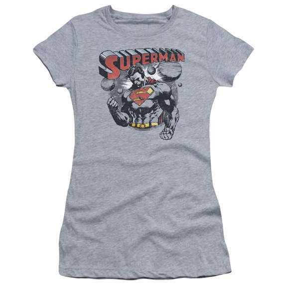 Superman Super Ko Junior Women's T-Shirt Sheer Athletic Heather
