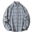 thumbnail image 2 of Awdenio Shirts for Men Plaid Button Down Long Sleeve Shirt Soft Casual Tops with Two Chest Pockets, 2 of 9