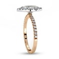 thumbnail image 3 of IGI Certified Lab Grown Diamond Ring | Center 10x5MM Marquise Cut Solitaire Halo Engagement Promise Rings For Women In 18k Solid Rose Gold | F-G, VS-SI Quality (1.16 Ctw) Ring Size-10, 3 of 7