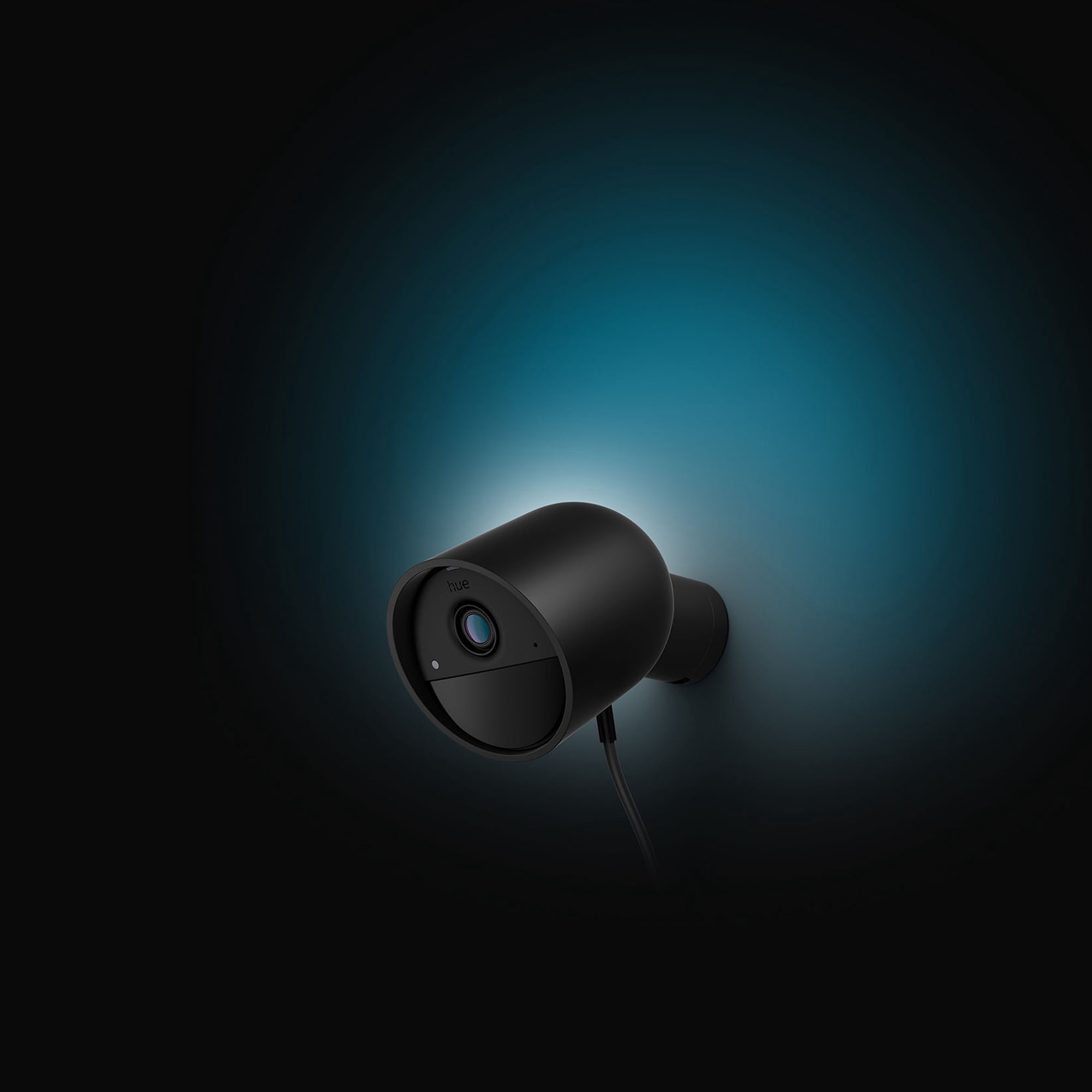 Philips Hue Secure Wired Security Camera, Black