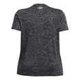thumbnail image 3 of Camiseta Under Armour Tech Twist para mujer, cuello en V, 3 veces, color blanco y negro, 3 of 3