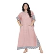 thumbnail image 2 of Oussum Robe Caftans pour Femme Grande Taille Imprimée Longue Maxi à Boutons Robes Caftan, 2 of 7