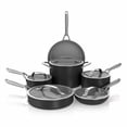 thumbnail image 1 of Ninja Ceramic Pro 11-Piece Cookware Set, Non-Stick Pots & Pans Set with Glass Lids, PTFE Free, Ceramic Coated, Oven Safe, All Stovetops & Induction Compatible, Black, CW39011BK, 1 of 1