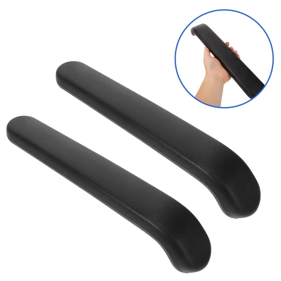 MLINS 2 Pcs Office Chair Arm Rest Office Chair Arm Pads 36.00X6.50X5.50CM Black