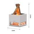 thumbnail image 3 of Campfire Flame Fire Diffuser,Campfire Aromatherapy Essential Oil Diffuser,240ml Mist Adjust Cool 3 Colors 7 Humidifier Gears candle humidifier infuser For diffuser diffusers essential humidif, 3 of 8