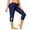 navy blue, variant on Alove Women Solid Swim Shorts UPF 50+ High Waisted Cutout Swim Capris Leggings Swimming Tights Rash Guard Pants