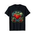 thumbnail image 1 of Women Cool Stawberry Plants by Night for Strawberries Lovers T-Shirt Tee Top, 1 of 6
