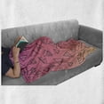 thumbnail image 6 of 1990s Soft Flannel Fleece Throw Blanket, Retro Angular Pattern Triangles on Ombre Effect Background Pinkish Tones, Cozy Plush for Indoor and Outdoor Use, 50" x 70", Black Lilac Coral, by Ambesonne, 6 of 6