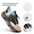 thumbnail image 4 of Seashell On The Beach Breathable Sneakers Women Shoes Spring Light Flats Male Lace-up Walking Footwear, 4 of 8