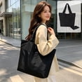 thumbnail image 2 of Foldable Tote Bag for Women,Packable Large Capacity Lightweight Water Resistant Shoulder Handbag for Travel Home Office Daily Use, 2 of 6