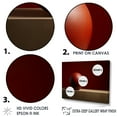 thumbnail image 3 of Designart "Deep Red Motion Sphere" Bowling Floater Framed Canvas Wall Art, 3 of 5
