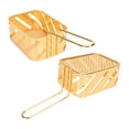thumbnail image 3 of Cesta Para Freír, Cesta Para Patatas Fritas Ampliamente Utilizada, Metal Grueso Antiescaldaduras De Color Dorado Para Acampar, 3 of 7