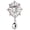 White, variant on tasrioml Women's Luxury Rhinestone Alloy Brooch Pin Large Waterdrop Pendent Party Jewelry