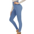 thumbnail image 2 of Women's Workout Pants Soft Touch High Rise Lounge Pants Sherpa Fleece Fitness Pants Solid Color, 2 of 3