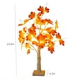 thumbnail image 3 of Qholemyo Small Tree Lights LED Christmas Party Decor Birch Tree Lights Thanksgiving Easter Indoor Maple Leaf Tree artificial plants indoor indoor artificial plants fall floral stems, 3 of 6