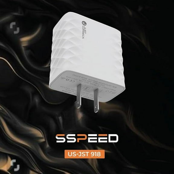 Speed Wall Charging Adapters with USB-A, USB-C Ports, 38W Output, USB-C to Lightning Cable, 1m, Data/Sync Compatible