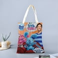 thumbnail image 2 of Blue's Clues Bolso de tela con estampado de lienzo para mujer, bolsa de compras reutilizable y estética, con cremallera interior, regalo para mujer, 35 × 40 cm., 2 of 6