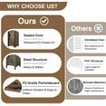 thumbnail image 5 of Small Bathroom Cabinet, Slim Toilet Paper Holder with Door&2 Shelves Metal Racks, Narrow Storage Organizers,  Standing Farmhouse Style for Bathroom Restroom Tiny Space,Dark Brown, 5 of 7