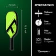 thumbnail image 2 of Pickleball 1 Paddle Torque Master 1, Carbon Fiber Core With Controlled Grip For Sonic Speed Gameplay | With Paddle Cover & 1 Ball, Designed For Optimal Swing Speed, 2 of 5