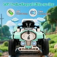thumbnail image 3 of Farmdex 24 Volt Ride on Toys, Ride On Train Car for Toddlers with Parent Remote Control, Electric Car for Kids Aged 2-6, Spring Suspension, MP3, LED Lights, Bluetooth, Green, 3 of 10
