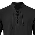 thumbnail image 5 of ZZHZGZ Late July Jeans Shirt for Men Mens Collar Long Sleeve Solid Color Casual Fashion Vintage Standing Collar Shirt 4Th of July Black T Shirts for Men Pack Xxxl, 5 of 6