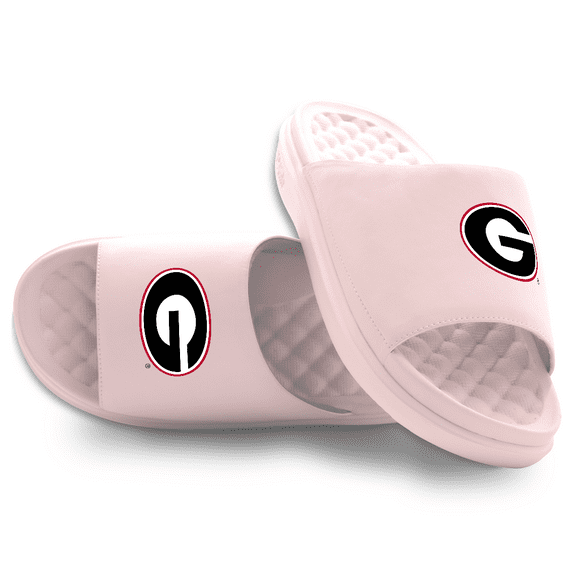 Unisex ISlide Pink Georgia Bulldogs Primary Motive Slide Sandals