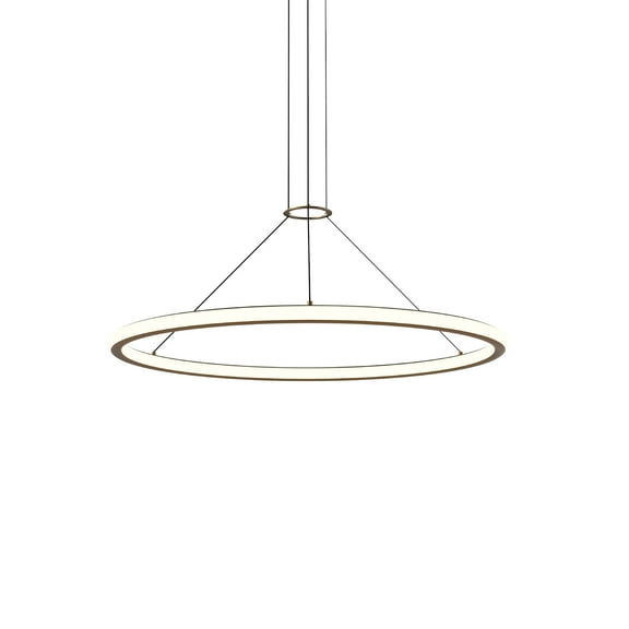 Sonneman 2233-38-35 Luna 38" Wide Led Ring Chandelier - Brass
