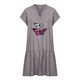 thumbnail image 5 of Vestido de falda corta de lino y algodón con estampado de manga corta y cuello en V de moda sexy informal para mujer Pompotops ghjkhdj17377, 5 of 8