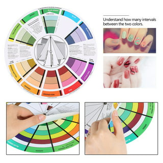 Makeup Color Chart, Color Wheel, Mix Color Wheel, Color Matching Tool Paper  Card Supplies For Nail Art For Painting 