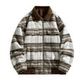 thumbnail image 2 of LEBONYARD T-Shirts for Men Graphic,Men Casual Printing Pocket Long Sleeve Turndown Fashion Collar Blouse Shirt Khaki L, 2 of 3