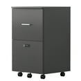 Ufurpie Home Office File with 2 Drawers&Lock&5 Wheels,Mobile