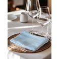thumbnail image 6 of Light Blue Cloth Napkins Set of 6 Reusable Dinner Napkins, Modern Abstract Art Ombre Striped Cocktail Napkin Washable Table Napkins for Wedding/Holiday Party/Baby Shower 20"x20", 6 of 7