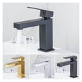 thumbnail image 4 of Bathroom Faucet Gold Bathroom Basin Faucet Cold And Hot Brass Black Sink Mixer Sink Tap Single Handle Deck Mounted Water Tap ,360° Swivel Spout, 4 of 7