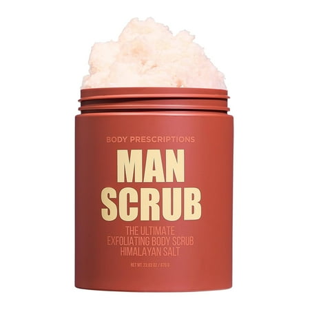 Body Prescriptions Man Scrub Himalayan Salt Exfoliating Body Scrub Soft Scrub, 21 oz
