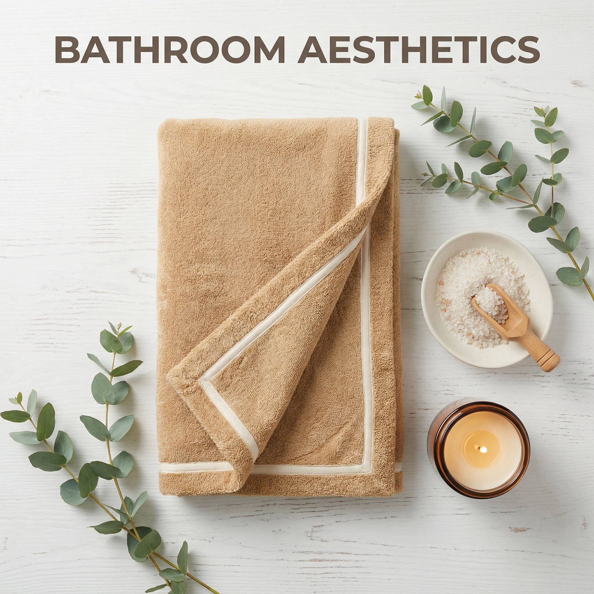 Unique Bargains Ultra Soft Absorbent Coral Fleece Towel 2 Pack Brown/Beige 63"x31"