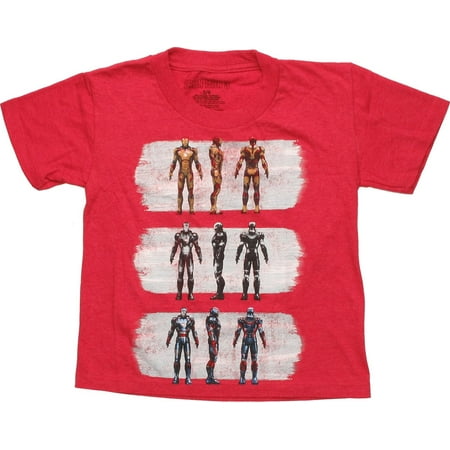 Iron Man 3 Suits of Armor Red Juvenile T-Shirt (Best Tri Suit For Ironman)