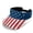 American Flag Cover, variant on Floral Print Adjustable Sun Visor Cap for Outdoor Sports Tennis, Empty Top Open Top Sports Visor Hat