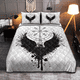 thumbnail image 1 of Viking Doona Cover - Raven Vegvisir - Viking Quilt Bed Set Rlt12, 1 of 5